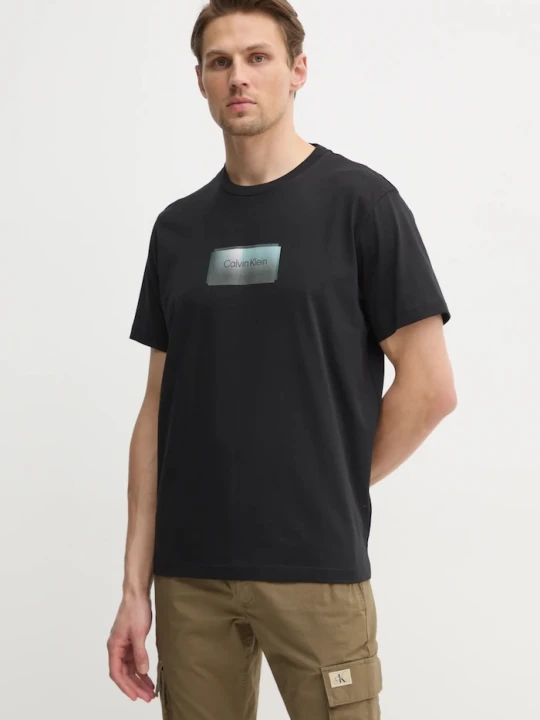 Zdjęcie produktu Calvin Klein t-shirt bawełniany czarny