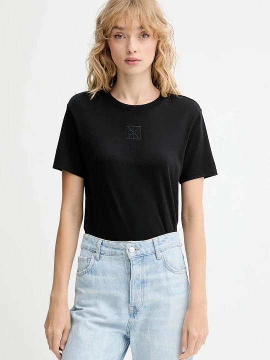 Zdjęcie produktu Calvin Klein T-shirt damski bawełniany czarny