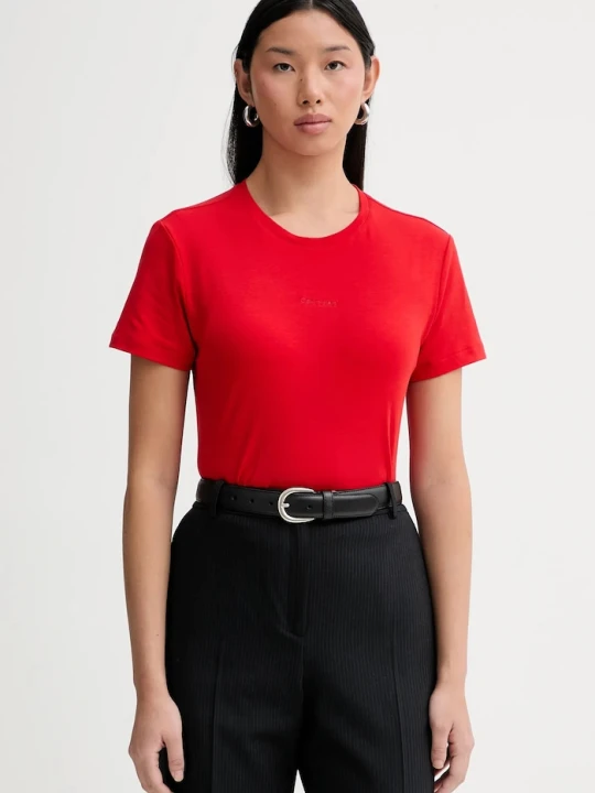 Zdjęcie produktu Calvin Klein t-shirt bawełniany czerwony