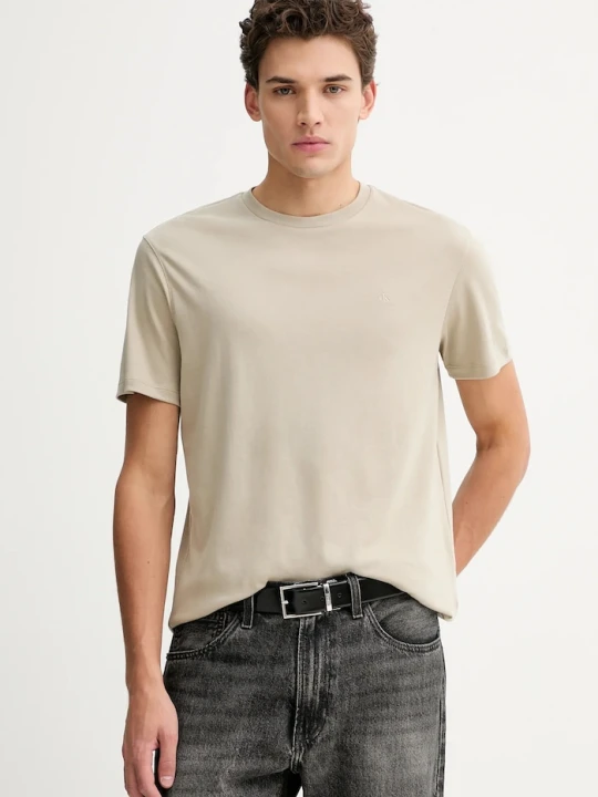 Zdjęcie produktu Calvin Klein T-shirt męski bawełniany beżowy