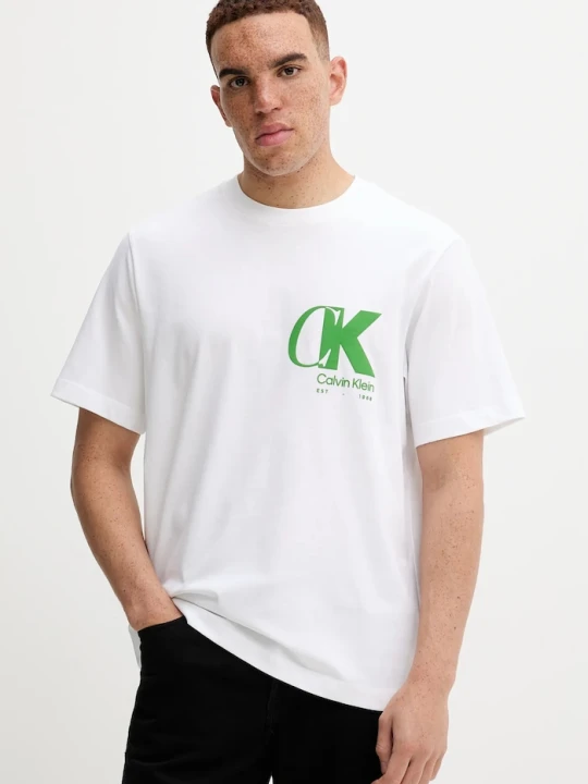 Zdjęcie produktu Calvin Klein t-shirt bawełniany biały