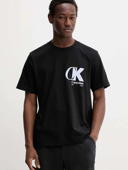 Zdjęcie produktu Calvin Klein t-shirt bawełniany czarny