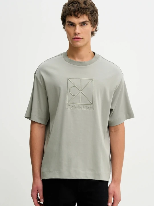 Zdjęcie produktu Calvin Klein t-shirt bawełniany zielony