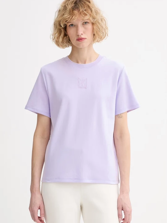 Zdjęcie produktu Calvin Klein T-shirt damski bawełniany fioletowy