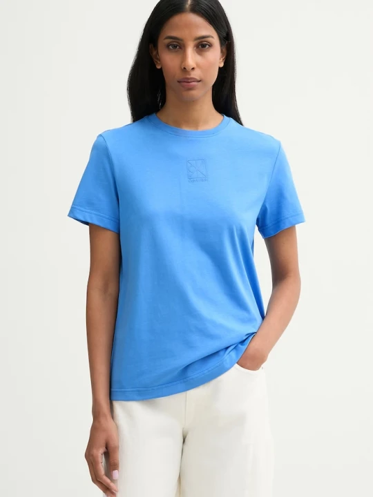 Zdjęcie produktu Calvin Klein T-shirt damski bawełniany niebieski
