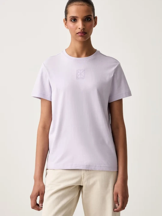 Zdjęcie produktu Calvin Klein T-shirt damski bawełniany fioletowy