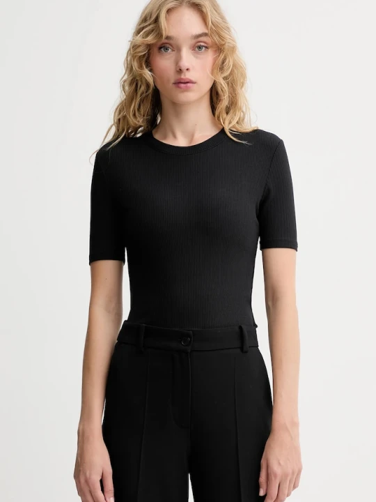 Zdjęcie produktu Calvin Klein t-shirt damski z modalem czarny
