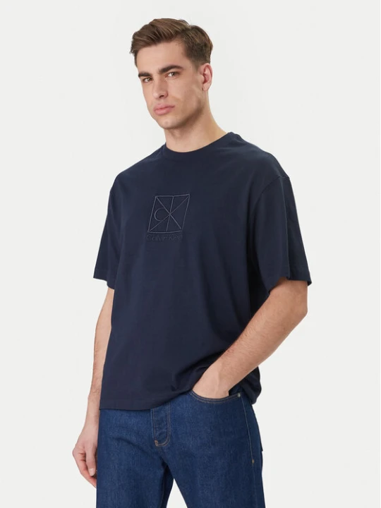 Zdjęcie produktu Calvin Klein T-Shirt Emblem Graphic LV14RF817G Granatowy Regular Fit