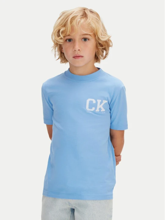Zdjęcie produktu Calvin Klein T-Shirt Heritage LVCKSJA09B Niebieski Regular Fit