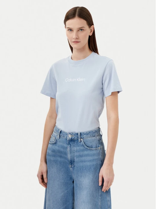 Zdjęcie produktu Calvin Klein T-Shirt Hero Logo K20K205448 Niebieski Regular Fit