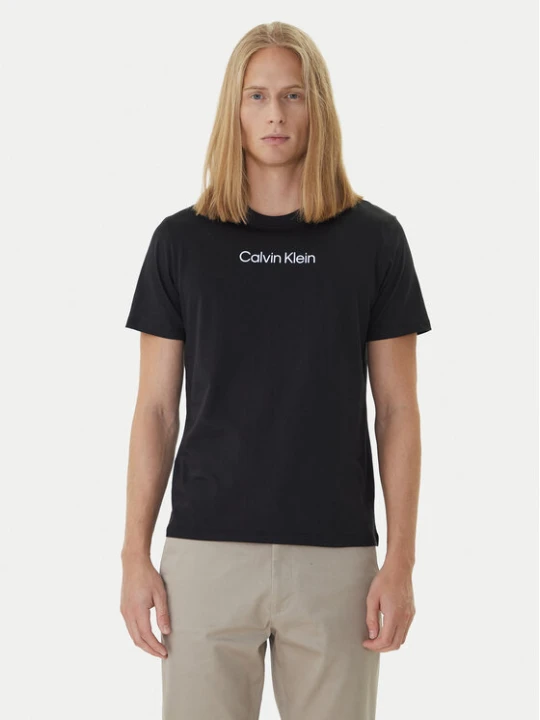 Zdjęcie produktu Calvin Klein T-Shirt Logo 30s LV04LD230G Czarny Relaxed Fit