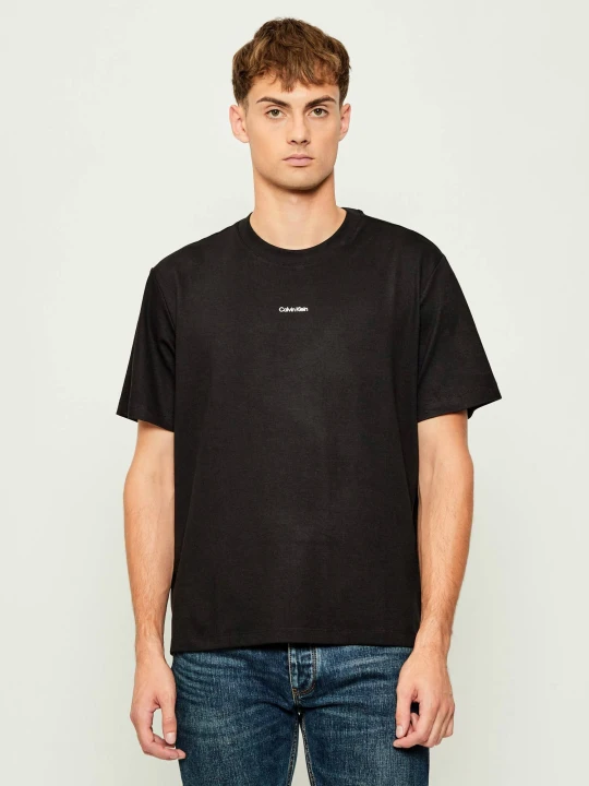 Zdjęcie produktu Calvin Klein T-shirt | Loose fit | pique czarny