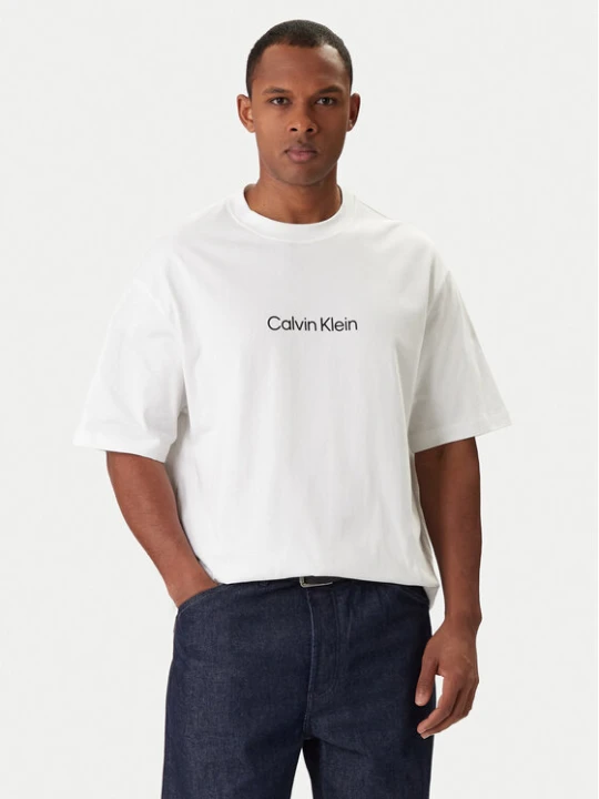 Zdjęcie produktu Calvin Klein T-Shirt LV040HM228 Biały Relaxed Fit