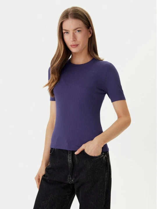 Zdjęcie produktu Calvin Klein T-Shirt LV044D246G Fioletowy Slim Fit