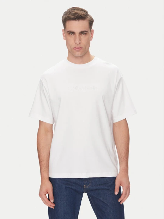 Zdjęcie produktu Calvin Klein T-Shirt LV04LC206G Biały Relaxed Fit