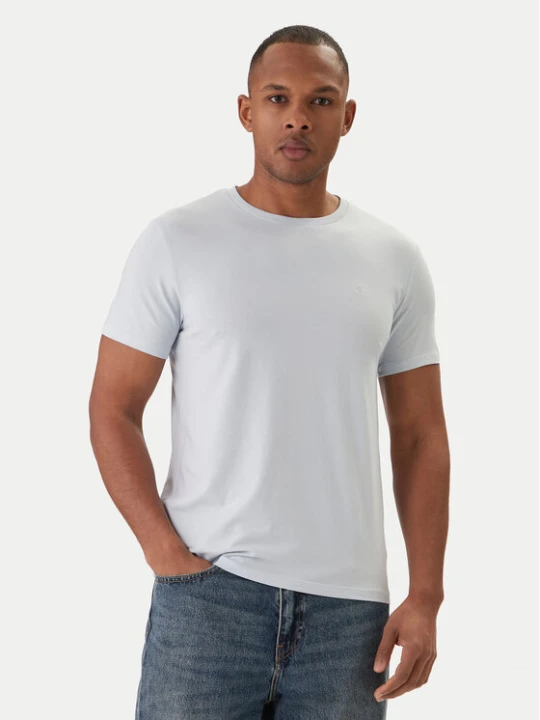 Zdjęcie produktu Calvin Klein T-Shirt LV04LC240G Błękitny Slim Fit Niebieski jasny