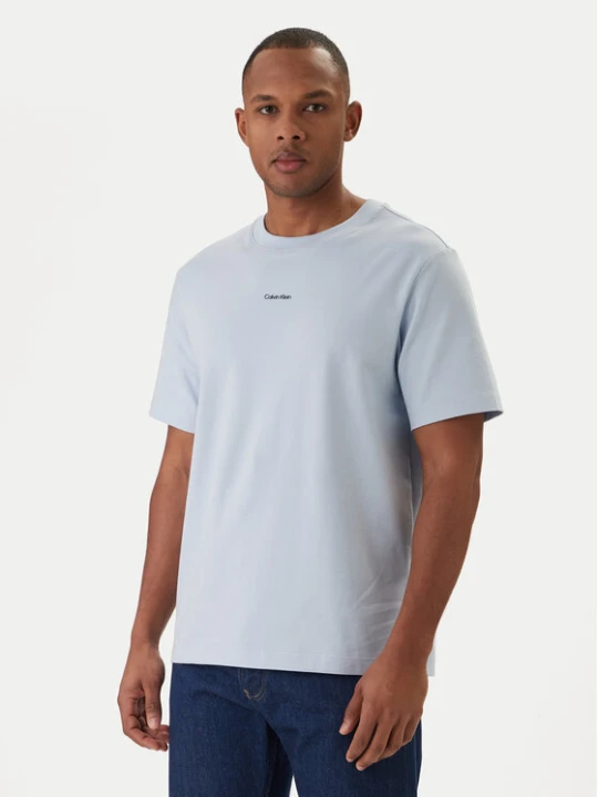 Zdjęcie produktu Calvin Klein T-Shirt LV04LC241G Błękitny Regular Fit Niebieski jasny