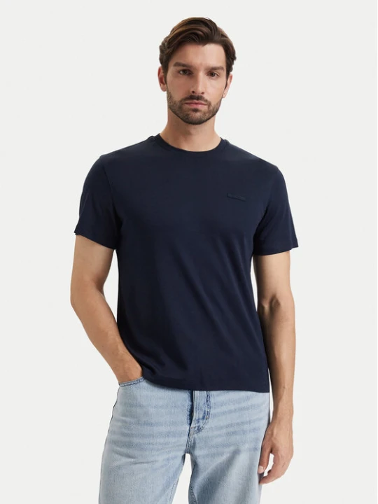 Zdjęcie produktu Calvin Klein T-Shirt LV04LG222G Granatowy Slim Fit