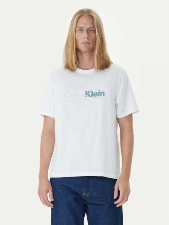 Zdjęcie produktu Calvin Klein T-Shirt LV04RD822G Biały Regular Fit