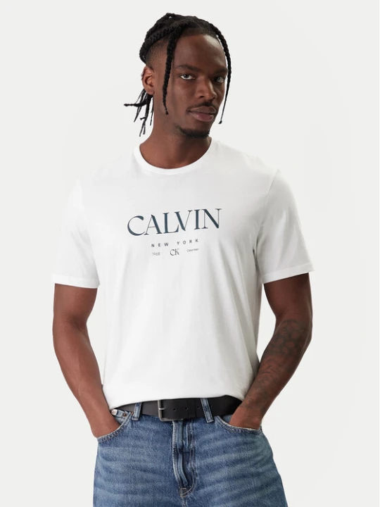 Zdjęcie produktu Calvin Klein T-Shirt LV04RE807G Biały Regular Fit