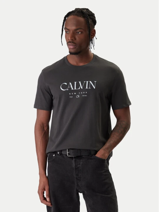 Zdjęcie produktu Calvin Klein T-Shirt LV04RE807G Szary Regular Fit
