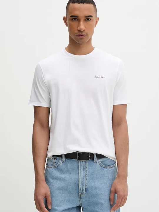 Zdjęcie produktu Calvin Klein t-shirt męski bawełniany biały