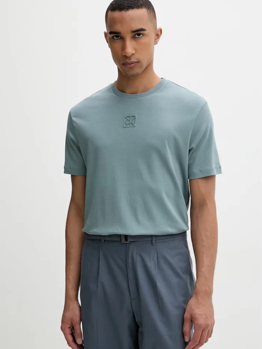 Zdjęcie produktu Calvin Klein T-shirt męski bawełniany zielony
