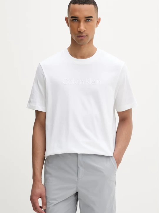 Zdjęcie produktu Calvin Klein T-shirt męski bawełniany beżowy