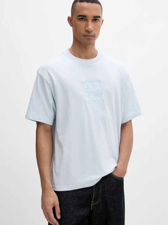 Zdjęcie produktu Calvin Klein T-shirt męski bawełniany niebieski