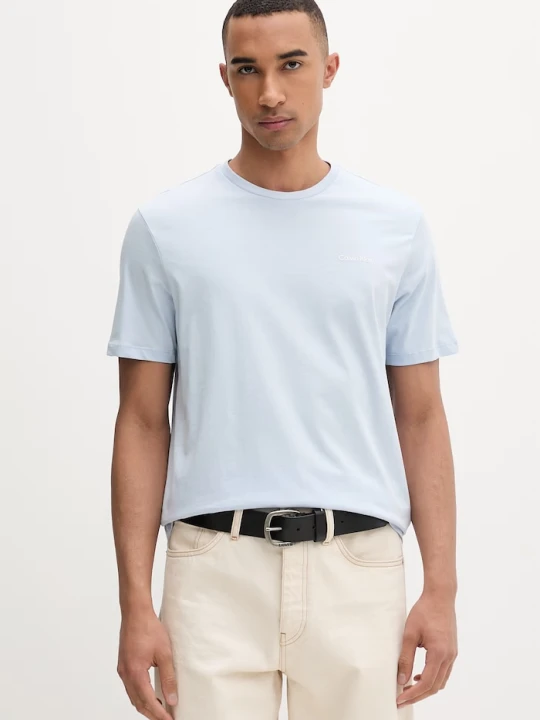 Zdjęcie produktu Calvin Klein t-shirt męski bawełniany niebieski