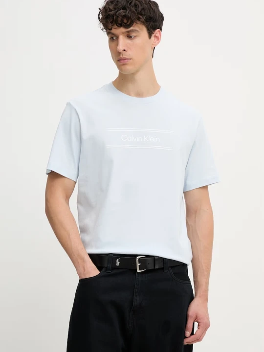 Zdjęcie produktu Calvin Klein T-shirt męski bawełniany niebieski