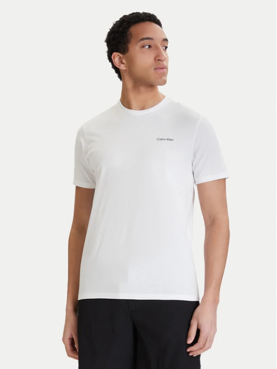 Zdjęcie produktu Calvin Klein T-Shirt Micro Logo LV04LC255G Biały Regular Fit