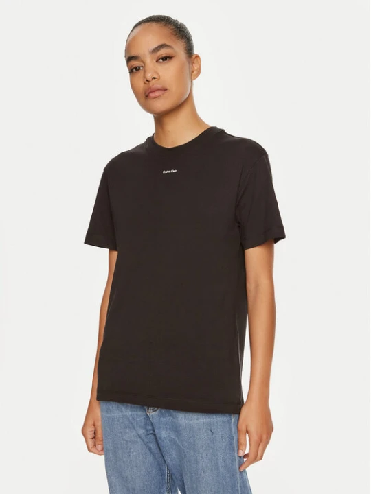 Zdjęcie produktu Calvin Klein T-Shirt Nano Logo K20K207519 Czarny Regular Fit