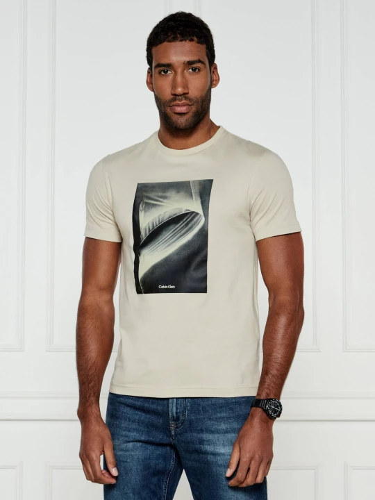 Zdjęcie produktu Calvin Klein T-shirt | Regular Fit beżowy