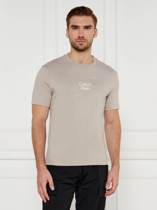 Zdjęcie produktu Calvin Klein T-shirt | Regular Fit beżowy