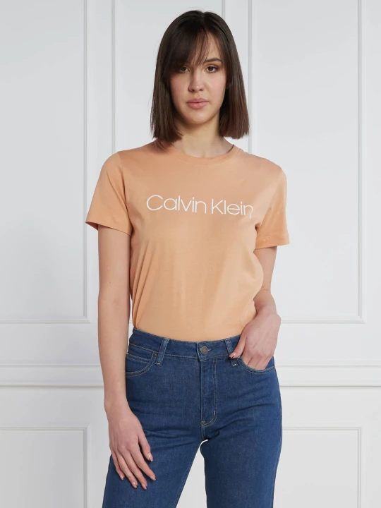 Zdjęcie produktu Calvin Klein T-shirt | Regular Fit brzoskwiniowy