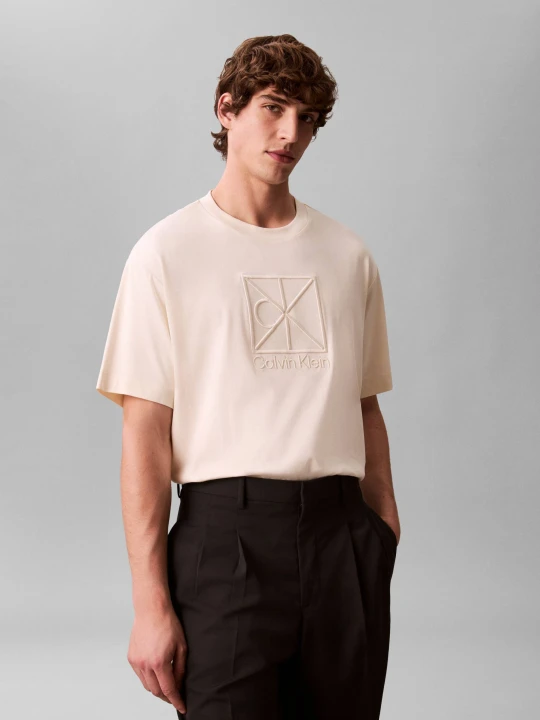 Zdjęcie produktu Calvin Klein T-shirt | Relaxed fit beżowy