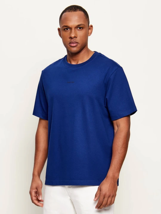 Zdjęcie produktu Calvin Klein T-shirt | Relaxed fit | stretch pique granatowy