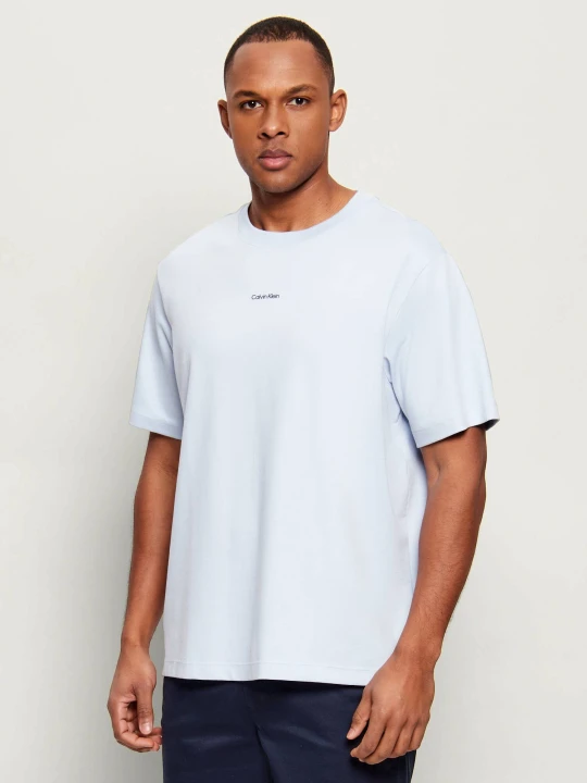 Zdjęcie produktu Calvin Klein T-shirt | Relaxed fit | stretch pique błękitny