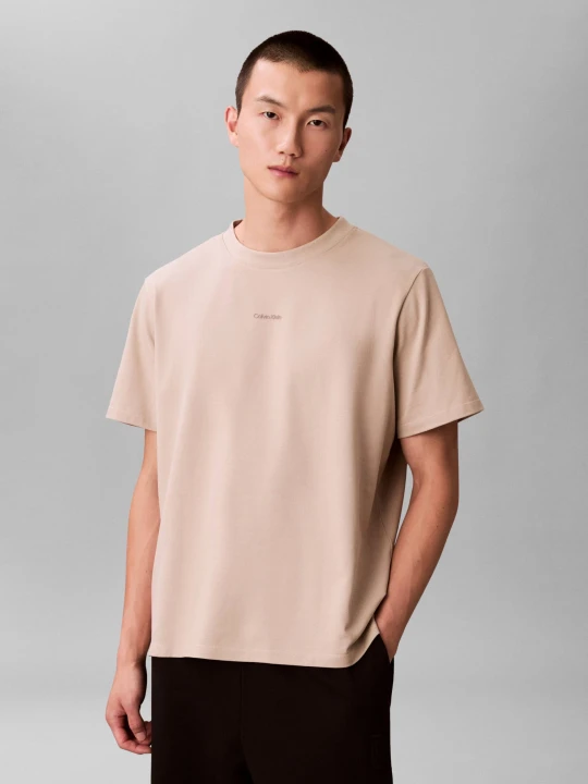 Zdjęcie produktu Calvin Klein T-shirt | Relaxed fit | stretch pique beżowy
