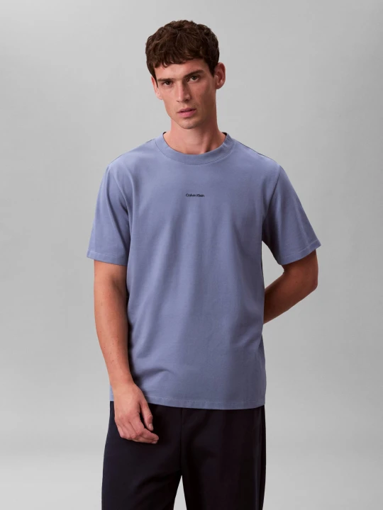 Zdjęcie produktu Calvin Klein T-shirt | Relaxed fit | stretch pique błękitny