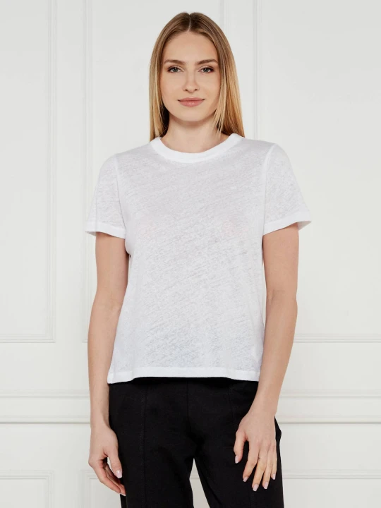 Zdjęcie produktu Calvin Klein T-shirt | Relaxed fit | z dodatkiem lnu biały