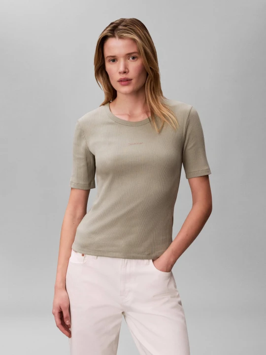 Zdjęcie produktu Calvin Klein T-shirt | Slim Fit zielony