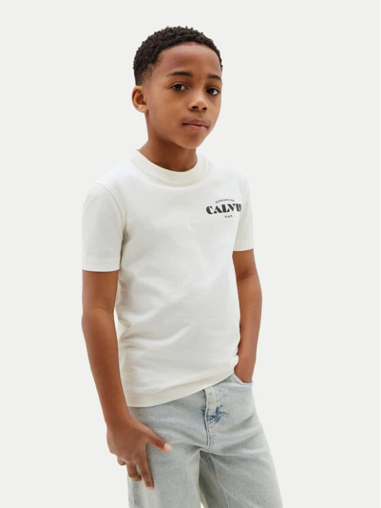 Zdjęcie produktu Calvin Klein T-Shirt Small Chest LVCKTJA40B Niebieski Regular Fit