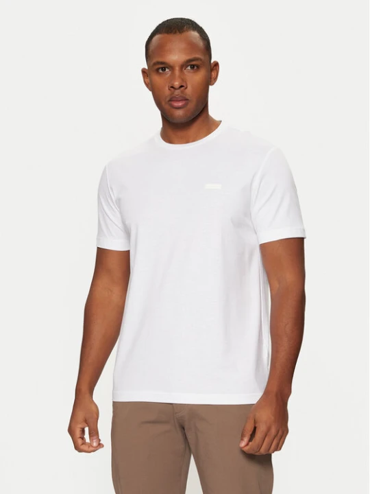 Zdjęcie produktu Calvin Klein T-Shirt Smooth Cotton T-Shirt K10K112229 Biały Regular Fit