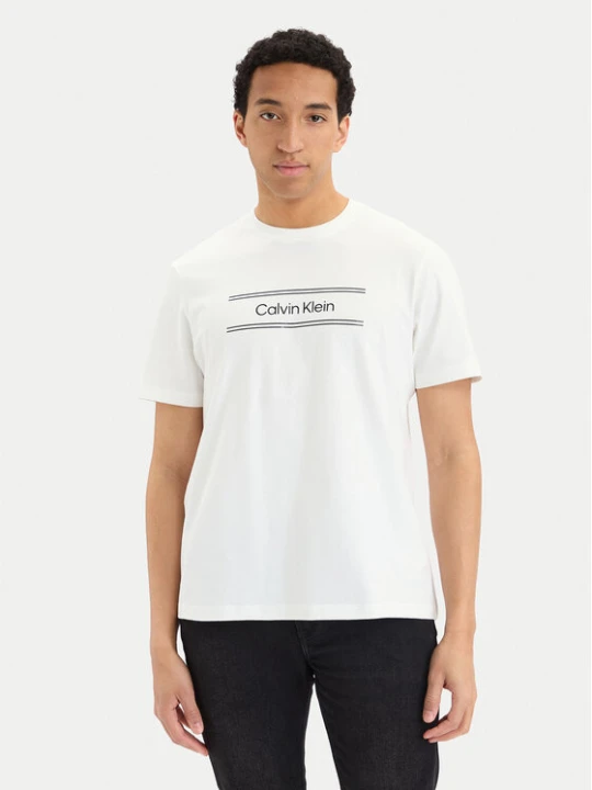 Zdjęcie produktu Calvin Klein T-Shirt SS 20s EU LV04LG813G Biały Regular Fit