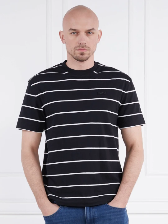 Zdjęcie produktu Calvin Klein T-shirt STRIPE | Comfort fit czarny
