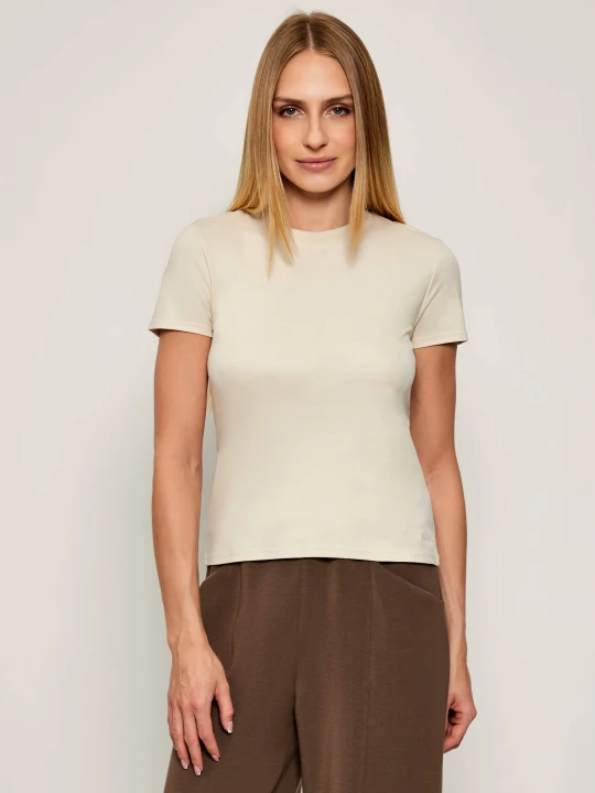 Zdjęcie produktu Calvin Klein T-shirt SUPIMA | Slim Fit beżowy
