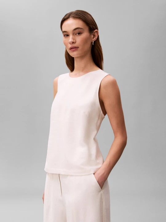 Zdjęcie produktu Calvin Klein Top HEAVY | Regular Fit ecru