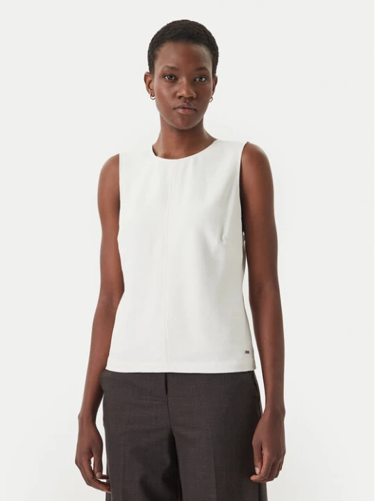 Zdjęcie produktu Calvin Klein Top LV044F108G Écru Regular Fit Kremowy